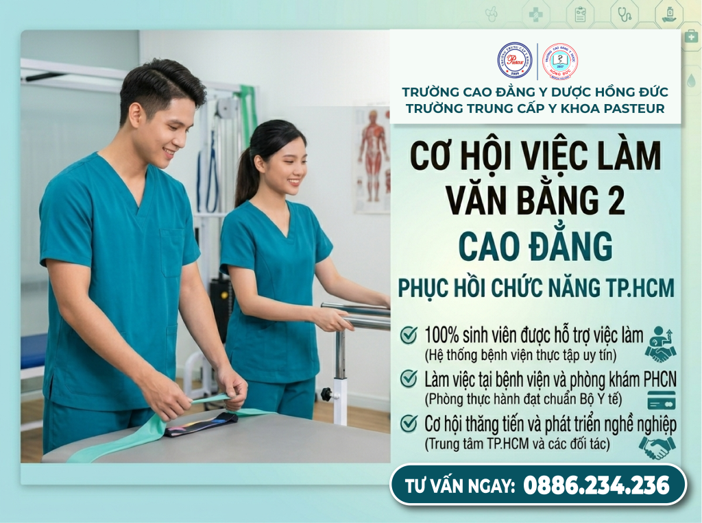 Địa chỉ học Văn bằng 2 Cao đẳng Phục hồi chức năng TpHCM