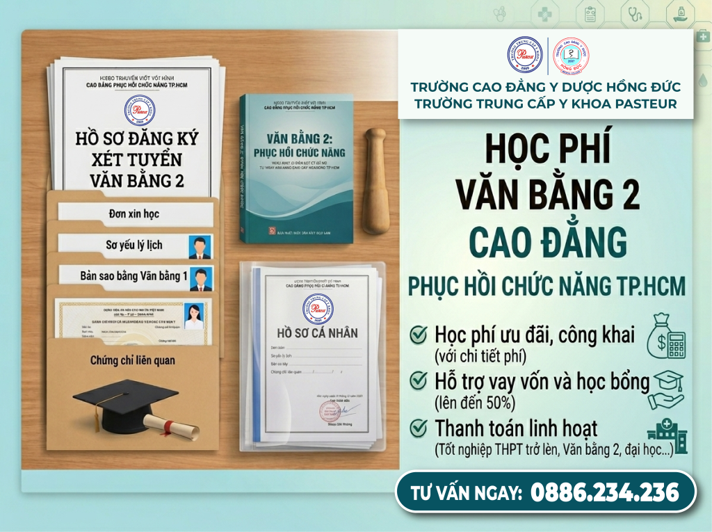 Điều kiện học Văn bằng 2 Cao đẳng Phục hồi chức năng TpHCM