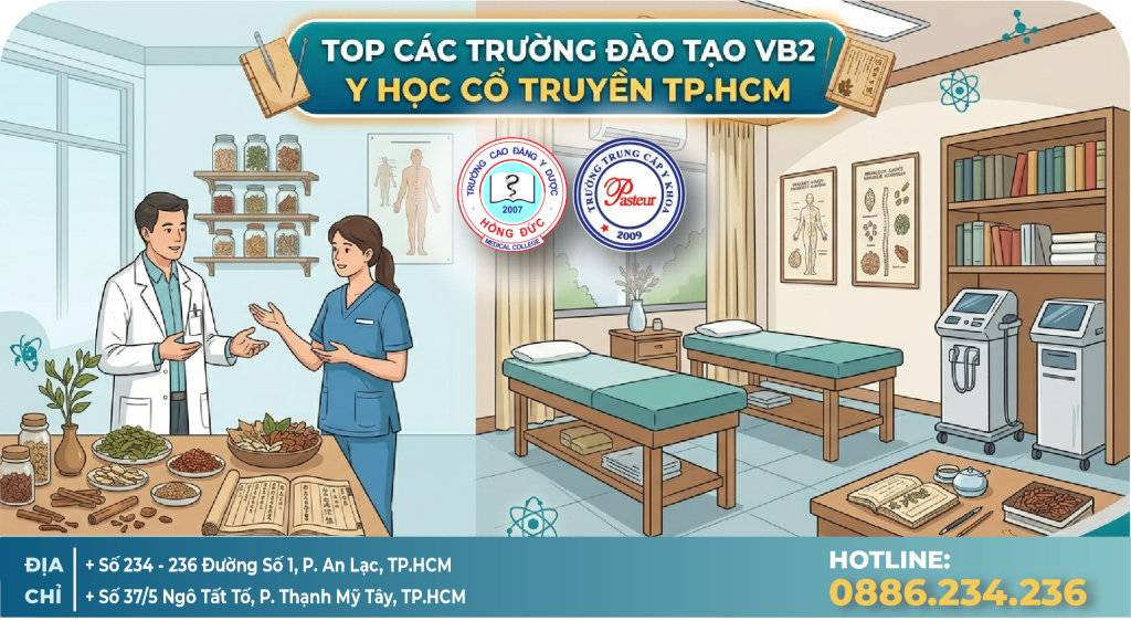 Top trường đào tạo Văn bằng 2 CĐ Y học cổ truyền TPHCM uy tín nhất 2026 Top trường đào tạo Văn bằng 2 CĐ Y học cổ truyền TPHCM uy tín nhất 2026
