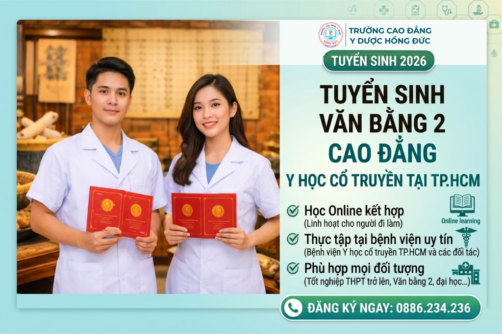 Top trường đào tạo Văn bằng 2 CĐ Y học cổ truyền TPHCM uy tín nhất 2026 Top trường đào tạo Văn bằng 2 CĐ Y học cổ truyền TPHCM uy tín nhất 2026