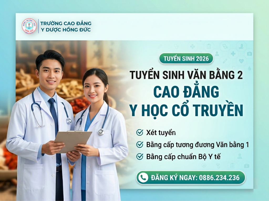 Tuyển sinh Văn bằng 2 Cao đẳng Y học cổ truyền Tp.HCM 