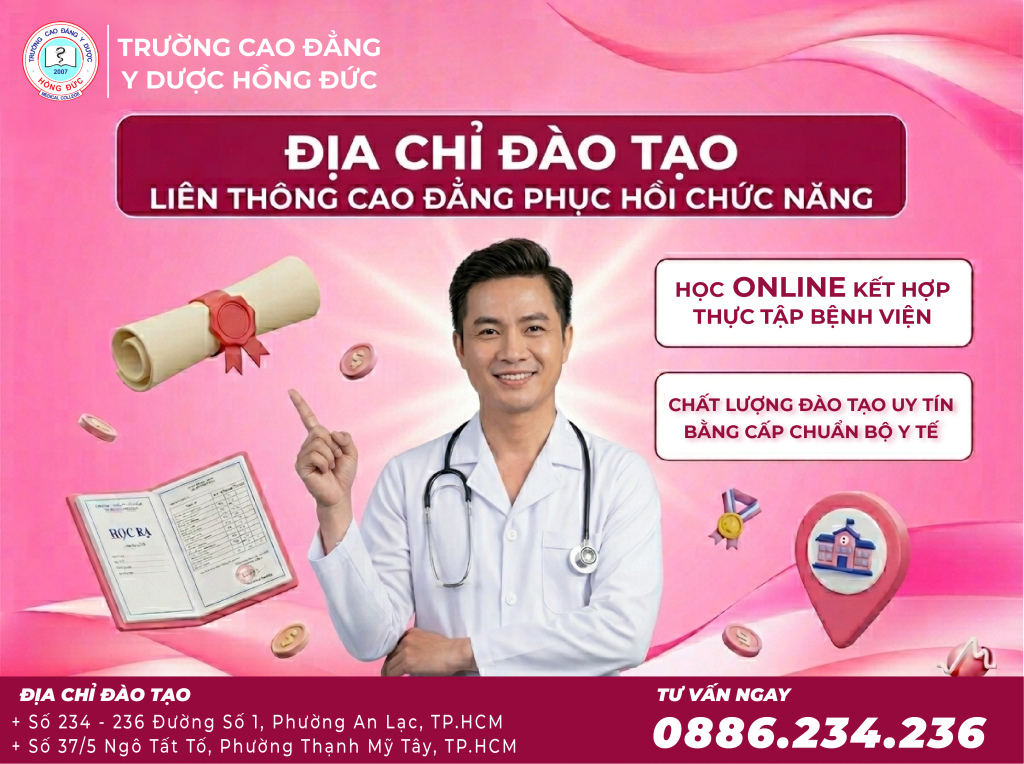 Học liên thông Cao đẳng Phục hồi chức năng ở đâu