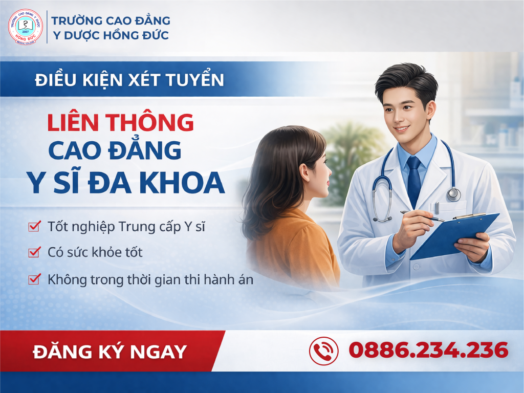 Liên thông Cao đẳng Y sỹ đa khoa TpHCM