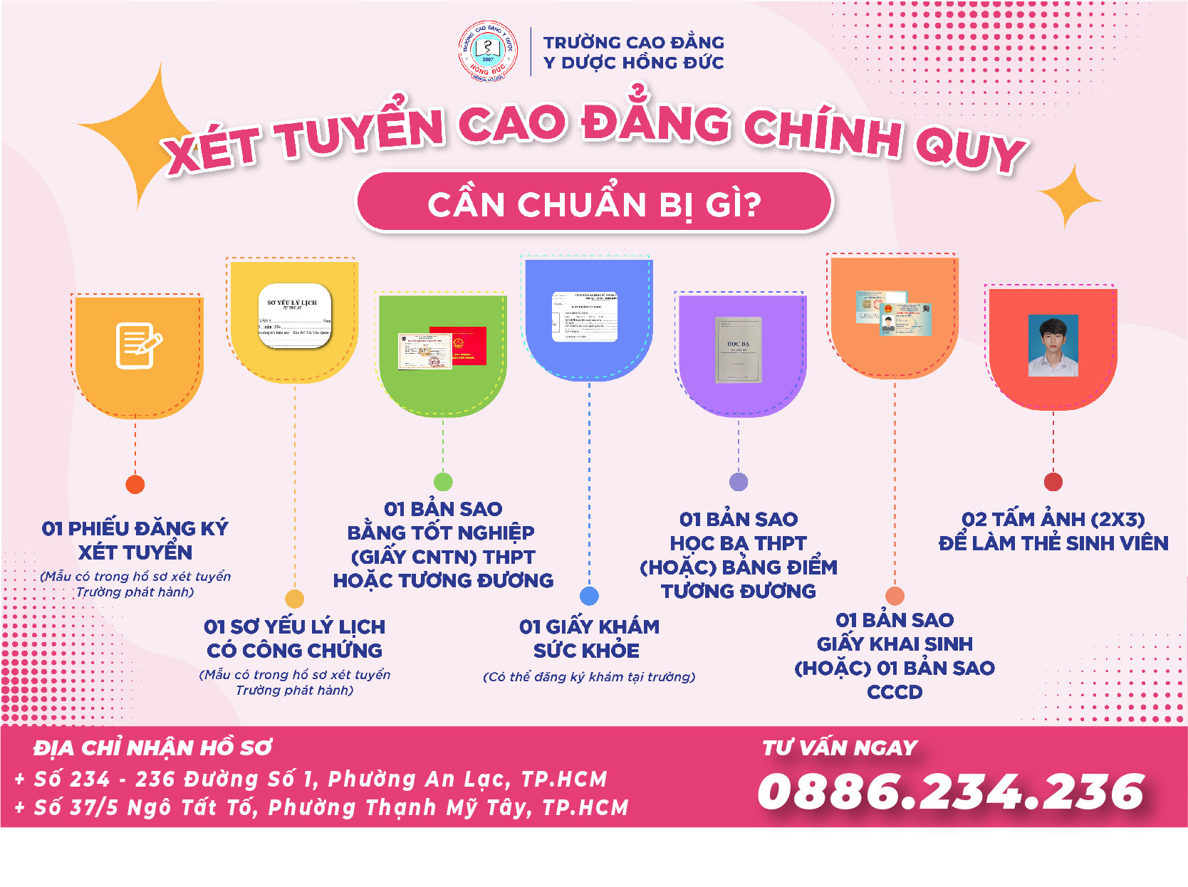Hồ sơ xét tuyển CĐ Phục hồi Chức năng 