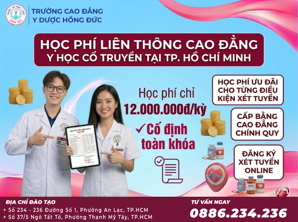 Liên thông Cao đẳng Y học cổ truyền TpHCM năm 2026