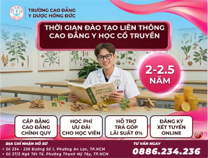 Thời gian đào tạo Liên thông Cao đẳng Y học cổ truyền TPHCM