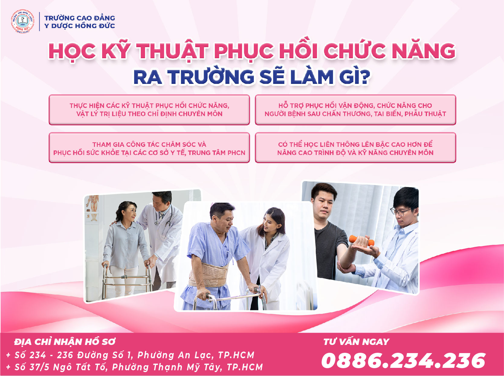 Tuyển sinh Cao đẳng Phục hồi Chức năng 