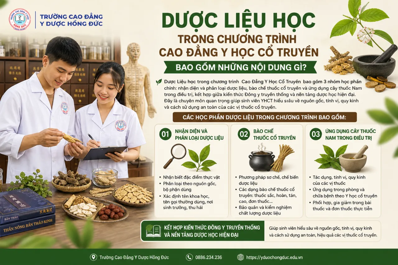 Dược Liệu Học Trong Chương Trình Cao Đẳng Y Học Cổ Truyền Bao Gồm Những Nội Dung Gì?